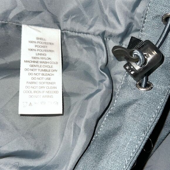 NWOT EMS Eastern Mountain Sports Mens Back Bay Rain Parka Grey Sz L - Picture 8 of 8